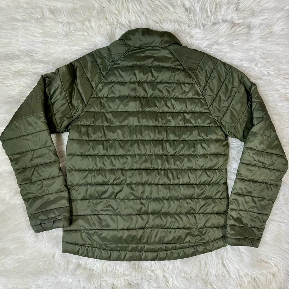 Everlane ReNew Lightweight Quilted Puffer Jacket Zip Up Army Green Packable XS